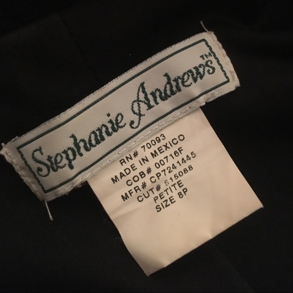 EUC Vintage Black Velvet Blazer - Picture 6 of 7